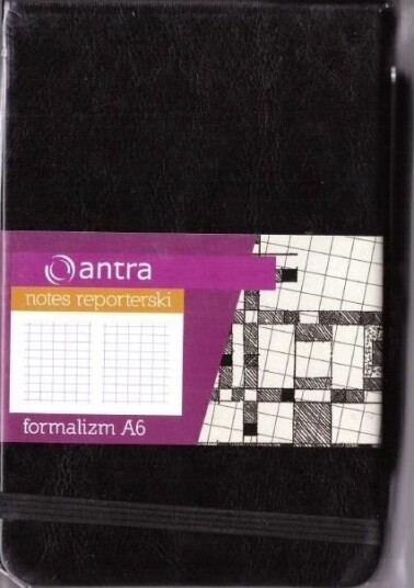 Antra Notes A6 Notatbok Kort Formalisme Svart