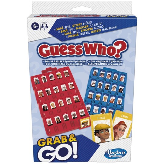Hasbro Gjett Hvem Grab & Go Reisespill for 2 Spillere 6+ år Hasbro Gjett Hvem Grab & Go Reisespill for 2 Spillere 6+ år