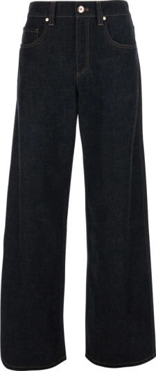 Brunello Cucinelli Dame Jeans Svart M,