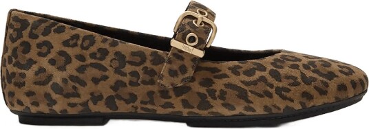 FitFlop Delicato Suede Leopard Mary Janes Multi/patterned 39