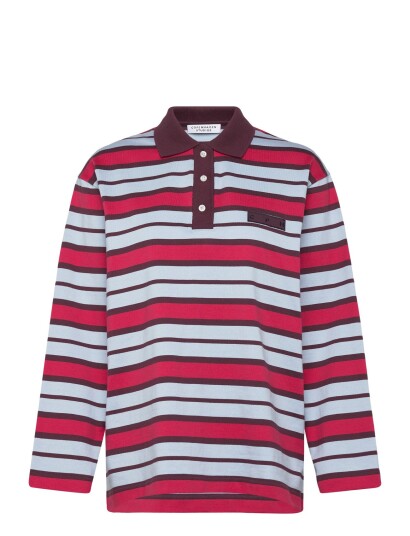 Copenhagen Studios Cph Poloshirt 1 Cotton Red Striped Multi/patterned S