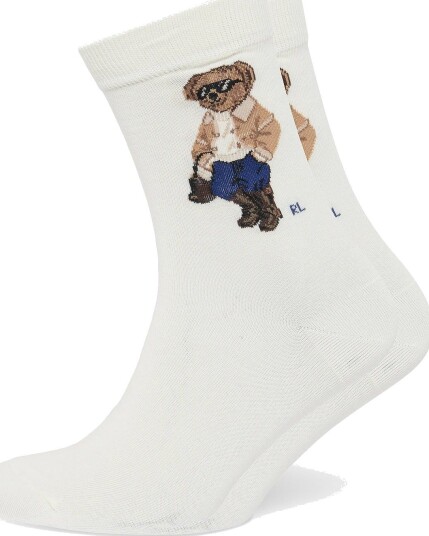 Polo Ralph Lauren Polo Bear Crew Socks IVORY 38-42
