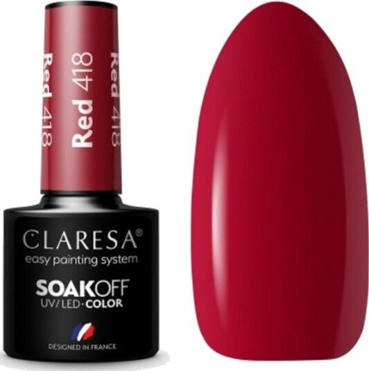 Claresa Red 418 Gel Polish 5ml