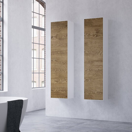 Copenhagen Chic CC3540 Høyskap i Mattvid Corian® og rå vill eik