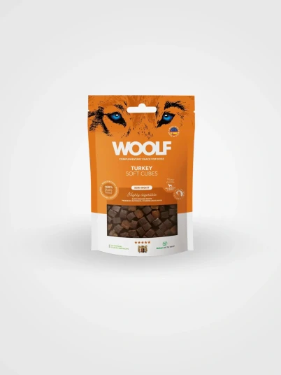 Woolf Soft Cubes Kalkun 100 G