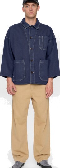 Anerkjendt Akowen Twill Overshirt Navy ONE SIZE Anerkjendt Akowen Twill Overshirt Navy ONE SIZE