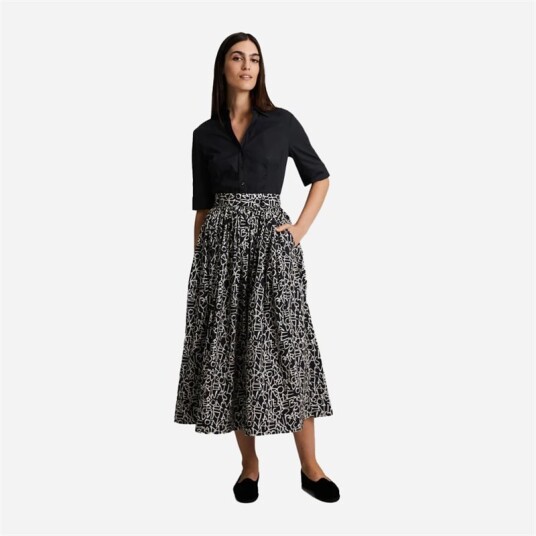 Andiata Fiia Skirt Typography Print Andiata Fiia Skirt Typography Print