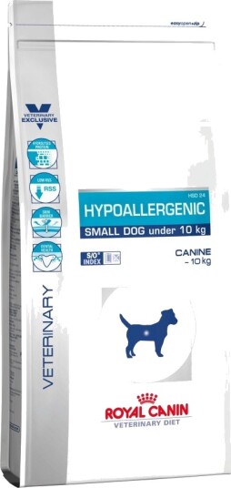 Royal Canin Hypoallergenic Voksen Small Dog Mini X Small 5 10 kg 4 kg 3.5 kg