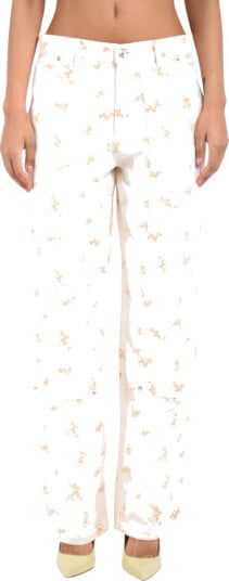 Msgm Dame Jeans Hvit L,