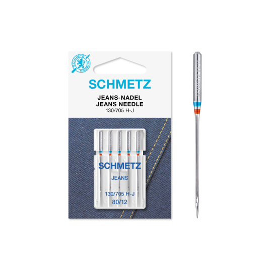 Schmetz Jeansnål 80/12 130/705 H-J, 80/12, 5-pack Schmetz Jeansnål 80/12 130/705 H-J, 80/12, 5-pack