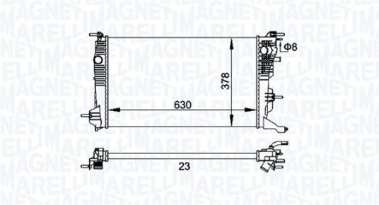 Radiator MAGNETI MARELLI 350213158300