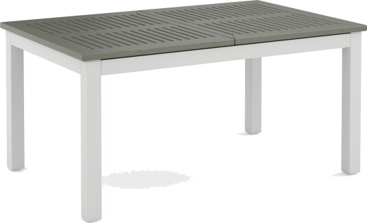 Monaco uttrekkbart utendørsbord 150–250x90 cm Hvit/Grå Monaco uttrekkbart utendørsbord 150–250x90 cm Hvit/Grå