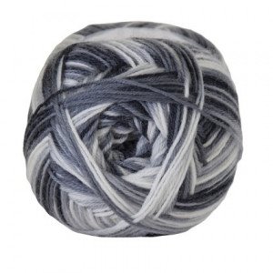 Hjertegarn Aloe Sockwool Strømpegarn 5030 Grå/Hvit