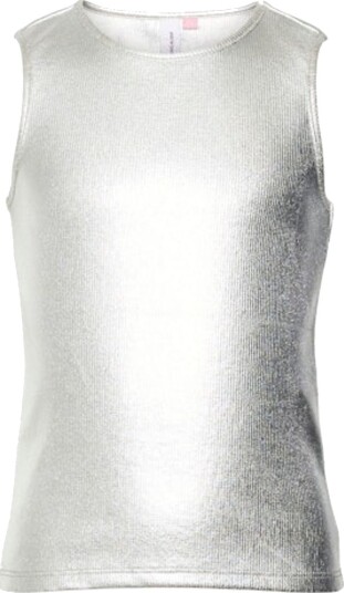 Vero Moda Girl Emmalie Topp Silver Colour Foil Coating (146/152)