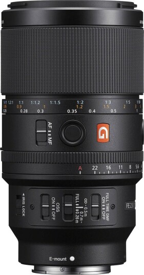 Sony FE 100mm f/2.8 Macro GM OSS E-Mount Fullformat. Ø67mm