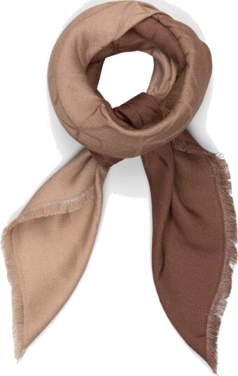 Calvin Klein Gradient Emblem Square Scarf 70X Beige