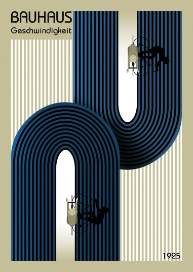 Plakat Bauhaus Geschwindigkiet Plakat Bauhaus Geschwindigkiet