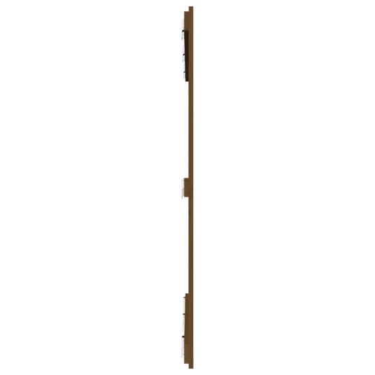 vidaXL Veggmontert hodegavl honningbrun 140x3x110 cm heltre furu