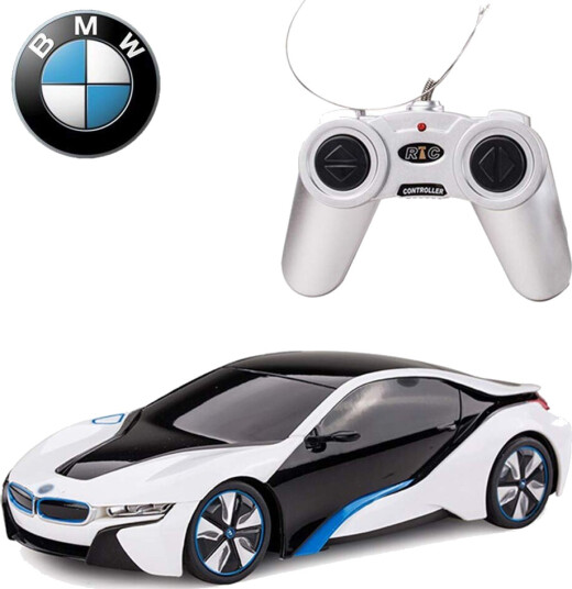 RASTAR 1:24 BMW i8 Radiostyrt Bil Sølv med Uavhengig Oppheng