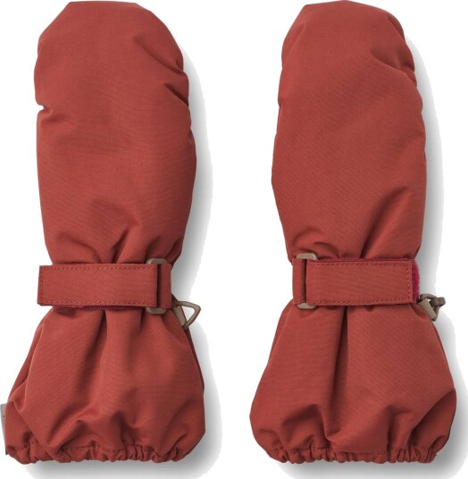 Wheat Mittens Tech Red