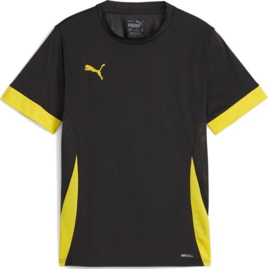 PUMA Trenings T skjorte Teamgoal Svart/gul Barn størrelse 116 cm