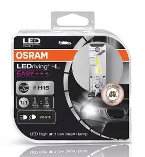 Osram LED kit LEDriving Easy. H15. Plug and Play. Kvalitetsvare. Enkel montering.