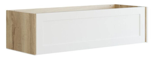 Dansani Inzo Classic Ramme Servantskap 1 Skuff Natur Eik/hvit Matt / 120cm Dobbel