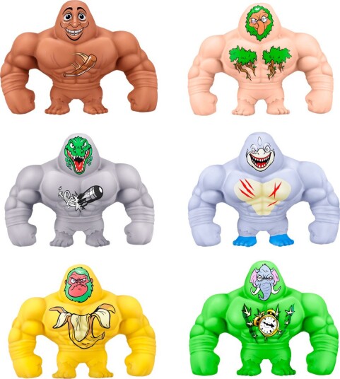 Smashers Slam Heroes - 1 kg - Brainrot - Assortert - Smashers - OneSize - Leketøy Brun Gul