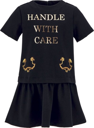 Moschino Kjole Svart m. Trykk Moschino 8 år 128 Kjole Moschino Kjole Svart m. Trykk Moschino 8 år 128 Kjole