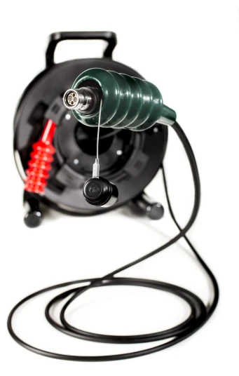 FieldCast SMPTE Fiber Kabel 200 Meter TR 200m på Trommel Blackmagic Studio