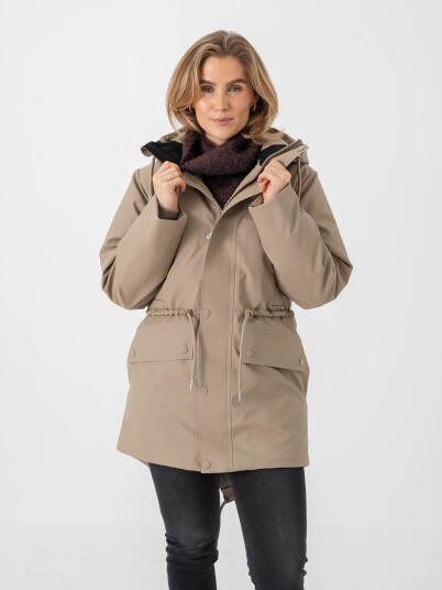 Rains Nome String Parka W3T3 Beige S