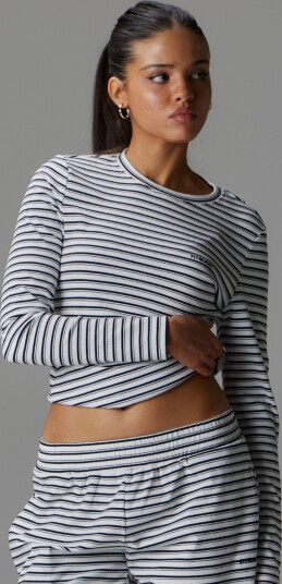 Fitberry Palmer Soft Stripe Top Flerfarget M