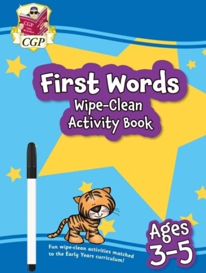 First Words Wipe Clean Activity Book for Ages 3 5 with pen