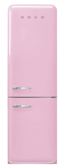 Smeg 50s Style FAB32RPK5 Rosa Kombiskap med Digital Kontrollpanel Smeg 50s Style FAB32RPK5 Rosa Kombiskap med Digital Kontrollpanel