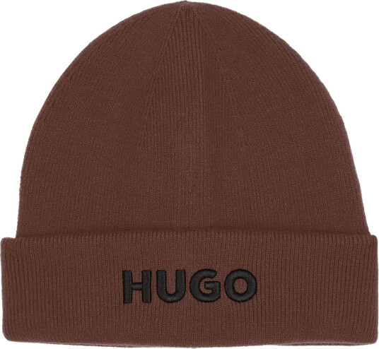 Hugo Kids Pull On Hat   Brown   54/56