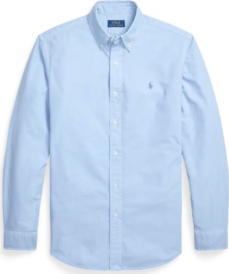 Polo Ralph Lauren Custom Fit Garment Dyed Oxford Shirt CHAMBRAY BLUE XL Polo Ralph Lauren Custom Fit Garment Dyed Oxford Shirt CHAMBRAY BLUE XL