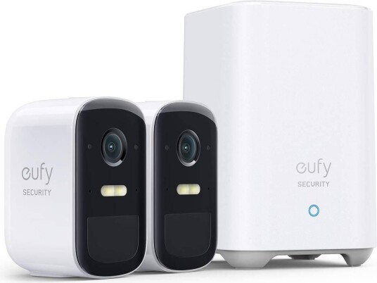Eufy EufyCam 2C Overvåkingskamera Sett 1080P Utendørs og Innendørs Hvit