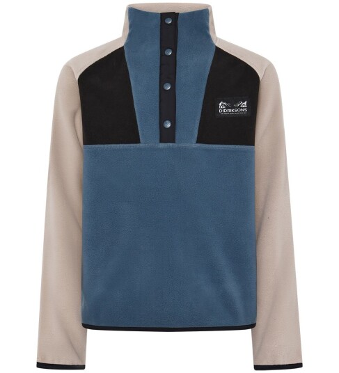 Didriksons Kids' Yokto Half Button 2 Blue Fog 130 Didriksons Kids' Yokto Half Button 2 Blue Fog 130
