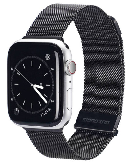 Dux Ducis Milanese Loop rem til Apple watch 42/44/45/49mm Svart