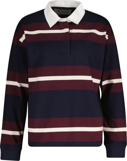 Gant Striped Heavy Rugger Navy XS