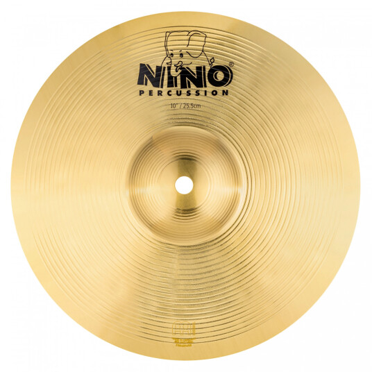 Nino Percussion Nino-Br25 Marsch Cymbal Brass 10/ 25 Cm