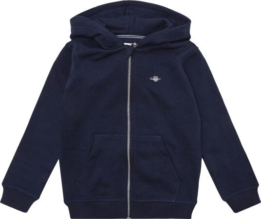 Gant Kids Shield Full Zip Hoodie Navy 122