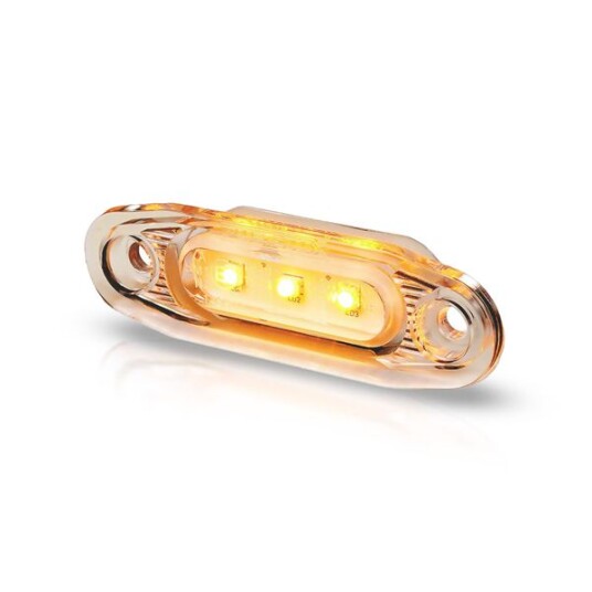 Posisjonslys PURELUX Side Marker   12/24V / 79 mm Oransje