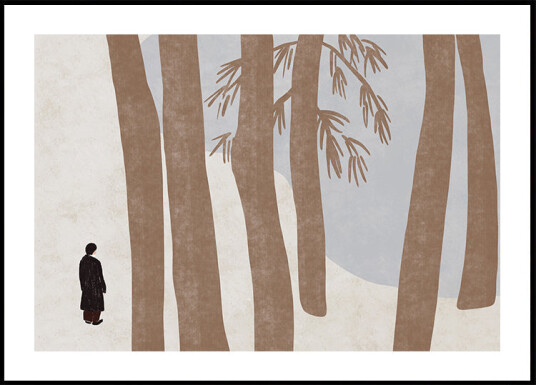 Seeking peace in the woods Plakat Plakat / 70x100cm