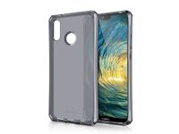 ITSKINS Spectrum Clear - Baksidedeksel for mobiltelefon - termoplast-polyuretan (TPU) - svart - for Huawei P20 lite