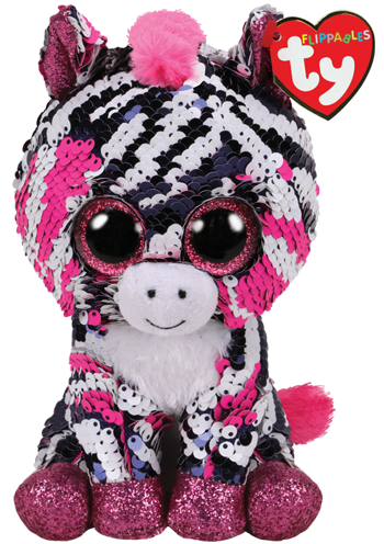 Bamse TY Zoey rosa zebra reg Bamse TY Zoey rosa zebra reg