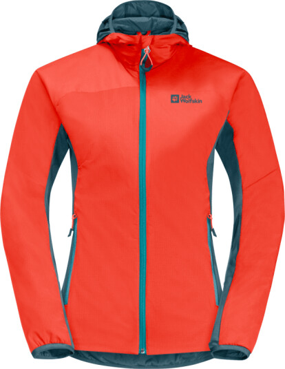 Jack Wolfskin Women's Alpspitze Insulated Hoody L, Grenadine