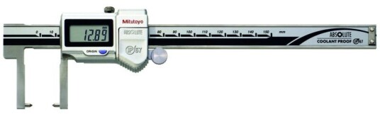 Mitutoyo Absolute Digimatic Skjutmått 573-652-20 Med Inåtriktade Mätspetsar 0-150mm, 0,01mm, Ip67, Friktionsrulle