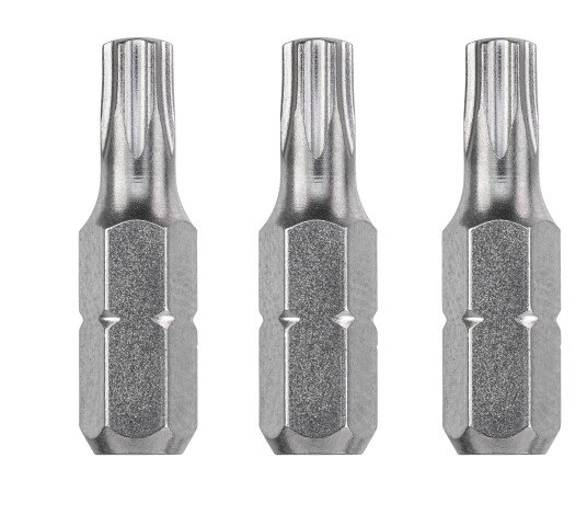 Kwb T20 Torx Bits 25 mm, 3-pk for Metall, Elektroverktøy Tilbehør