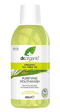 Dr. Organic Tea Tree Munnskyll 500ml Dr. Organic Tea Tree Munnskyll 500ml